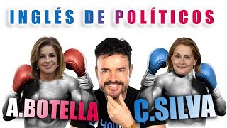 foto ilustrativa sobre nuestro podcast referente al inglés de la presidenta de la diputación de Pontevedra, Carmela Silva, comparado con el de Ana Botella